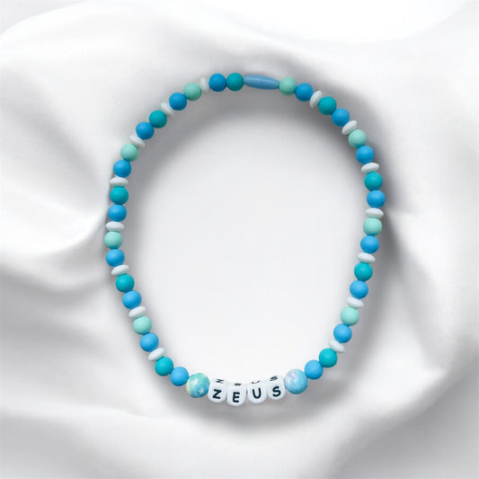 Collar azul Zeus