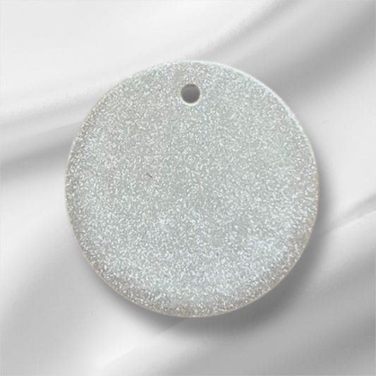 Chapita blanca purpurina (pequeña)