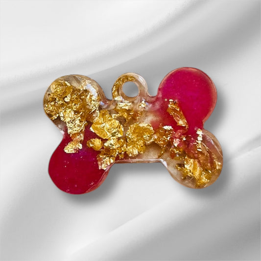 Chapita fucsia y dorado (pequeña estándar)