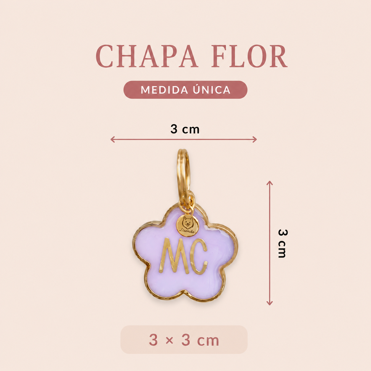 Chapita flor dorada