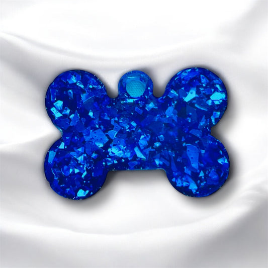 Chapita destellos azul (pequeña estándar)